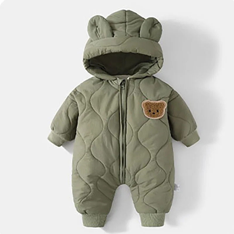 Baby Winter Romper – Cartoon Bear Jumpsuit - Image 7