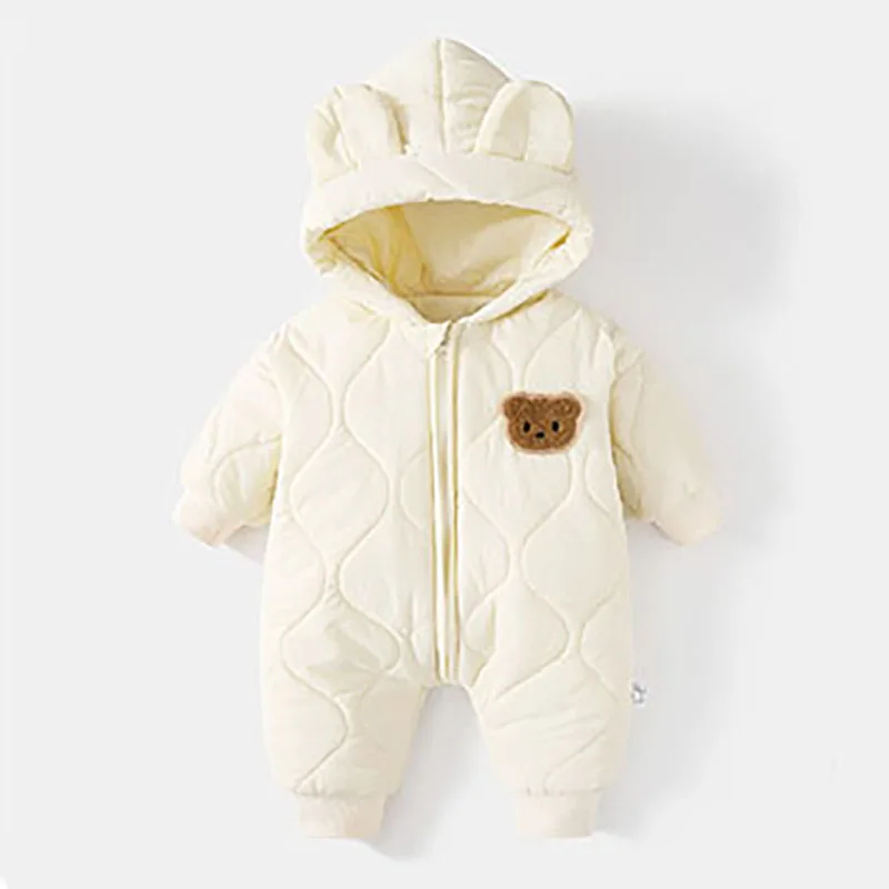 Baby Winter Romper – Cartoon Bear Jumpsuit - Image 9